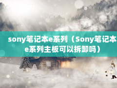 sonyʼǱeϵУSonyʼǱeϵԲж