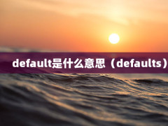 defaultʲô˼defaults